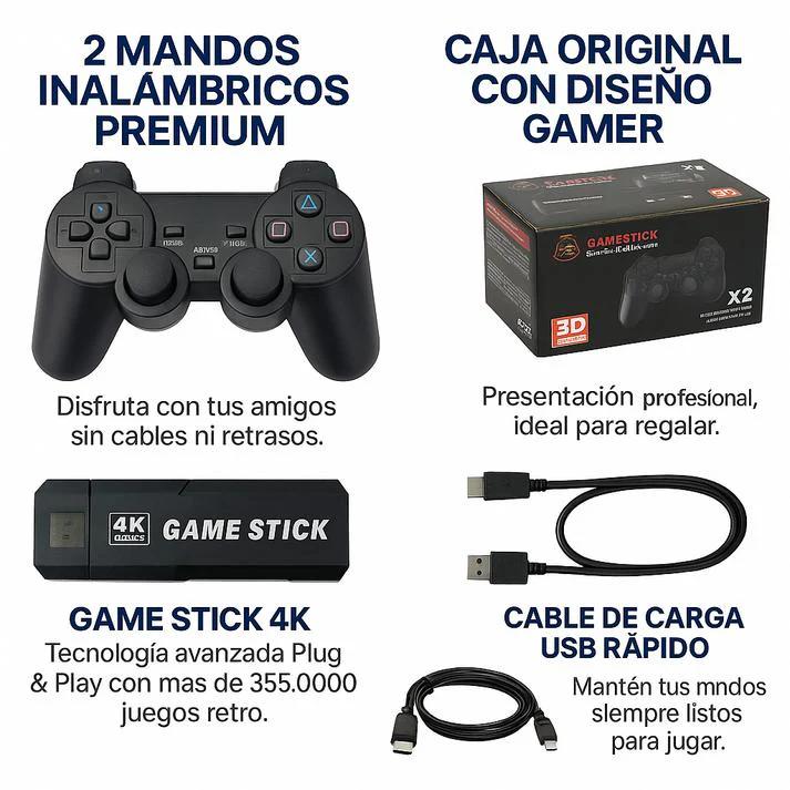 PRE-BLACK FRIDAY - Consola Retro Game Stick X2 Plus 4K