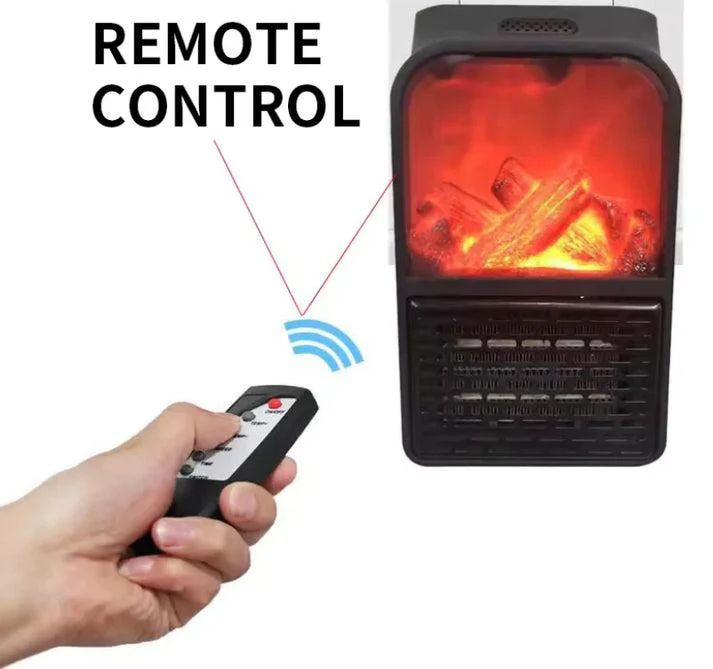 🔥 Calefactor Portátil 1000W™ – Calor Rápido y Ambiente Acogedor 🪵✨