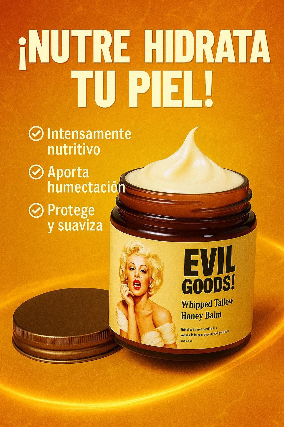 ✨ BÁLSAMO REJUVENECEDOR EVILGOODS™ – REVITALIZA TU PIEL CON RES SEBO Y MIEL DE MANUKA 100 % NATURALES 🍯