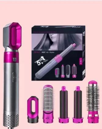 ✨ SECADOR CEPILLO 5 EN 1: PEINADO DE SALÓN EN SEGUNDOS + ¡REGALO SECRETO! 😍