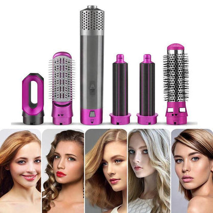 ✨ SECADOR CEPILLO 5 EN 1: PEINADO DE SALÓN EN SEGUNDOS + ¡REGALO SECRETO! 😍