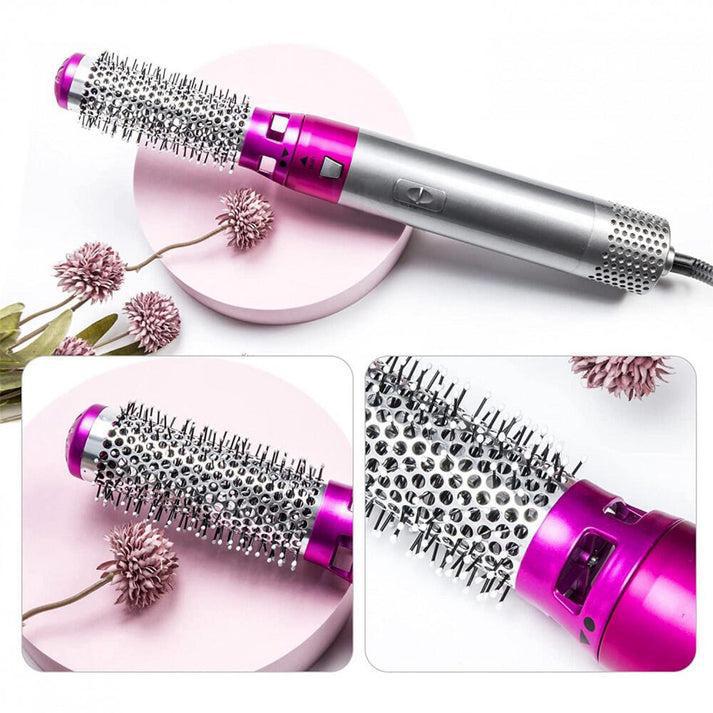 ✨ SECADOR CEPILLO 5 EN 1: PEINADO DE SALÓN EN SEGUNDOS + ¡REGALO SECRETO! 😍