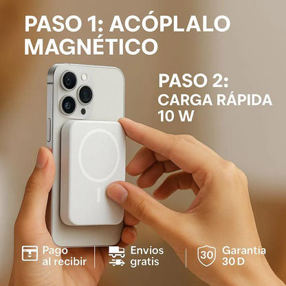 🔋 BANCO DE ENERGÍA MAGSAFE 5000 MAH – CARGA INSTANTÁNEA POR INDUCCIÓN Y USB. ¡AÑÁDELO PARA BATERÍAS BAJAS! ¡60% DE DESCUENTO HOY!