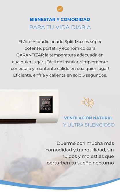 🔥❄️ AIRE ACONDICIONADO PORTÁTIL 2 EN 1 – ¡Enfría y Calienta al Instante!