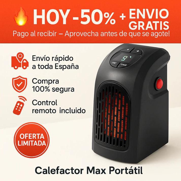 CALENTADOR PORTÁTIL MAX -50% SOLO HOY APROVECHA + Calor instantáneo sin gastar de más 🔥