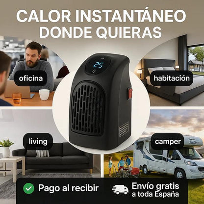 CALENTADOR PORTÁTIL MAX -50% SOLO HOY APROVECHA + Calor instantáneo sin gastar de más 🔥