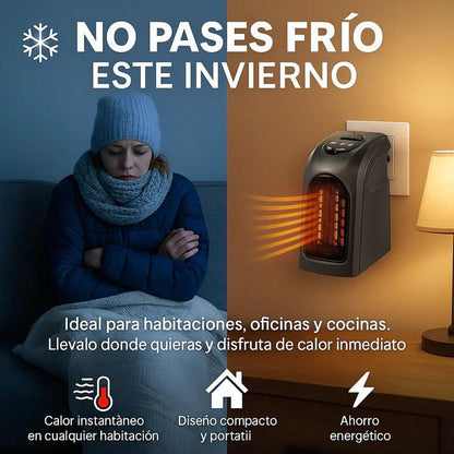 CALENTADOR PORTÁTIL MAX -50% SOLO HOY APROVECHA + Calor instantáneo sin gastar de más 🔥