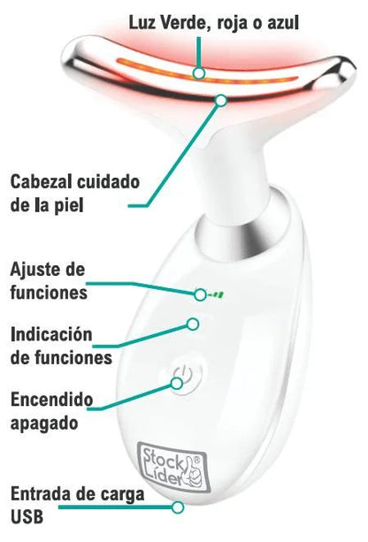 ✨ Masajeador Facial Premium – Antiarrugas y reafirma el cuello