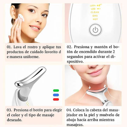 ✨ Masajeador Facial Premium – Antiarrugas y reafirma el cuello
