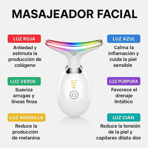 ✨ Masajeador Facial Premium – Antiarrugas y reafirma el cuello
