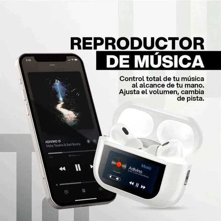 🔊 AIRPODS PRO CON PANTALLA: SONIDO PREMIUM, CANCELACIÓN DE RUIDO Y + ¡Spotify Premium GRATIS! 🔥