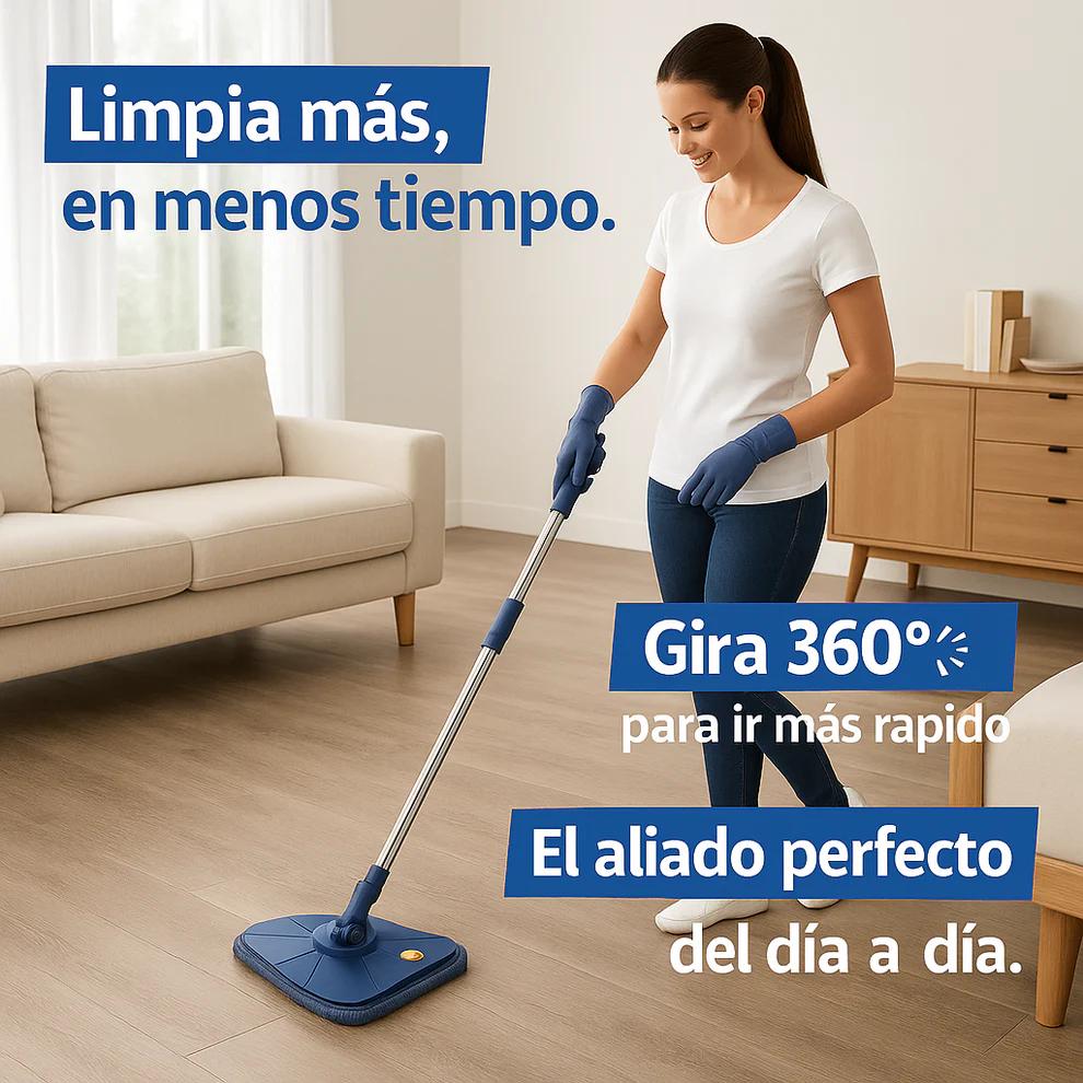 🔥 Oferta por Cerrarse: Fregona 360° Premium con Autoescurrido Rápido - Adiós a la Suciedad sin Esfuerzo