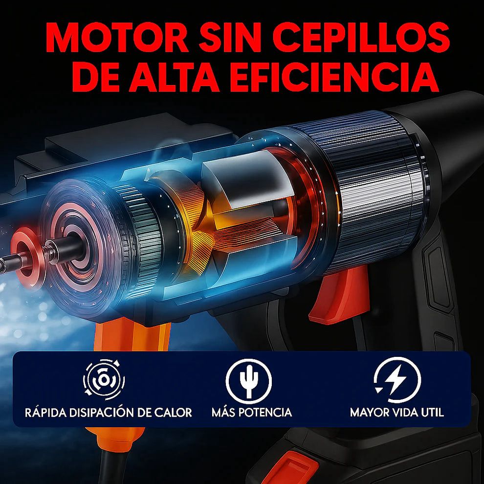 💦 PISTOLA ALTA PRESIÓN PRO + 2 BATERÍAS 48 V CON ESTUCHE – ¡ÚLTIMAS UNIDADES! 🔥