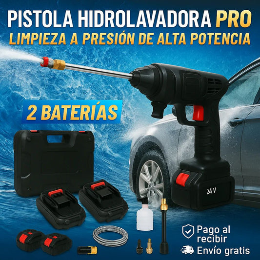 💦 PISTOLA ALTA PRESIÓN PRO + 2 BATERÍAS 48 V CON ESTUCHE – ¡ÚLTIMAS UNIDADES! 🔥