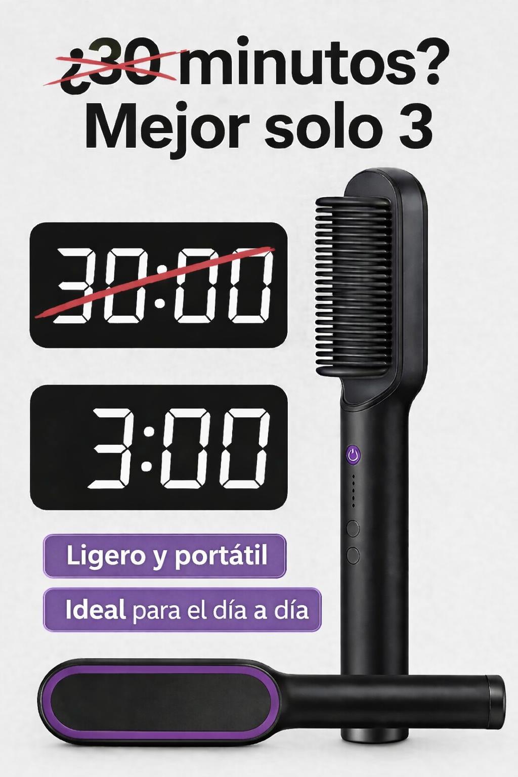 Cepillo Alisador Pelo, solo hoy 40% de descuento 🔥