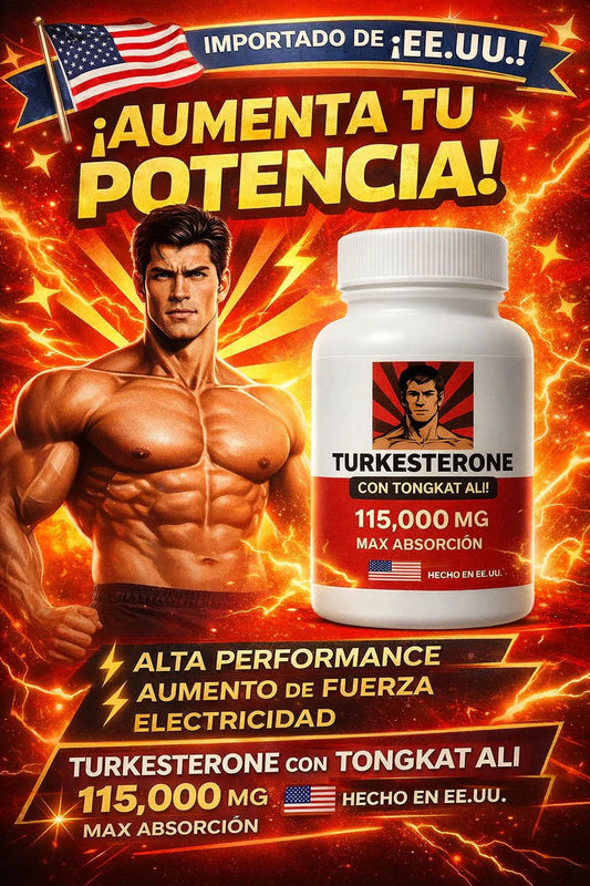 Suplemento TURKESTERONE 60 Cápsulas - aumento de masa muscular y recuperacion 🦁 SOLO HOY - 60%